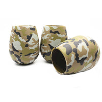 SILICONE  GLASS CUP COLORFUL