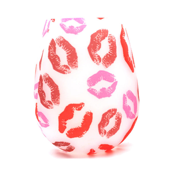 SILICONE  GLASS CUP COLORFUL