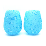 SILICONE  GLASS CUP COLORFUL